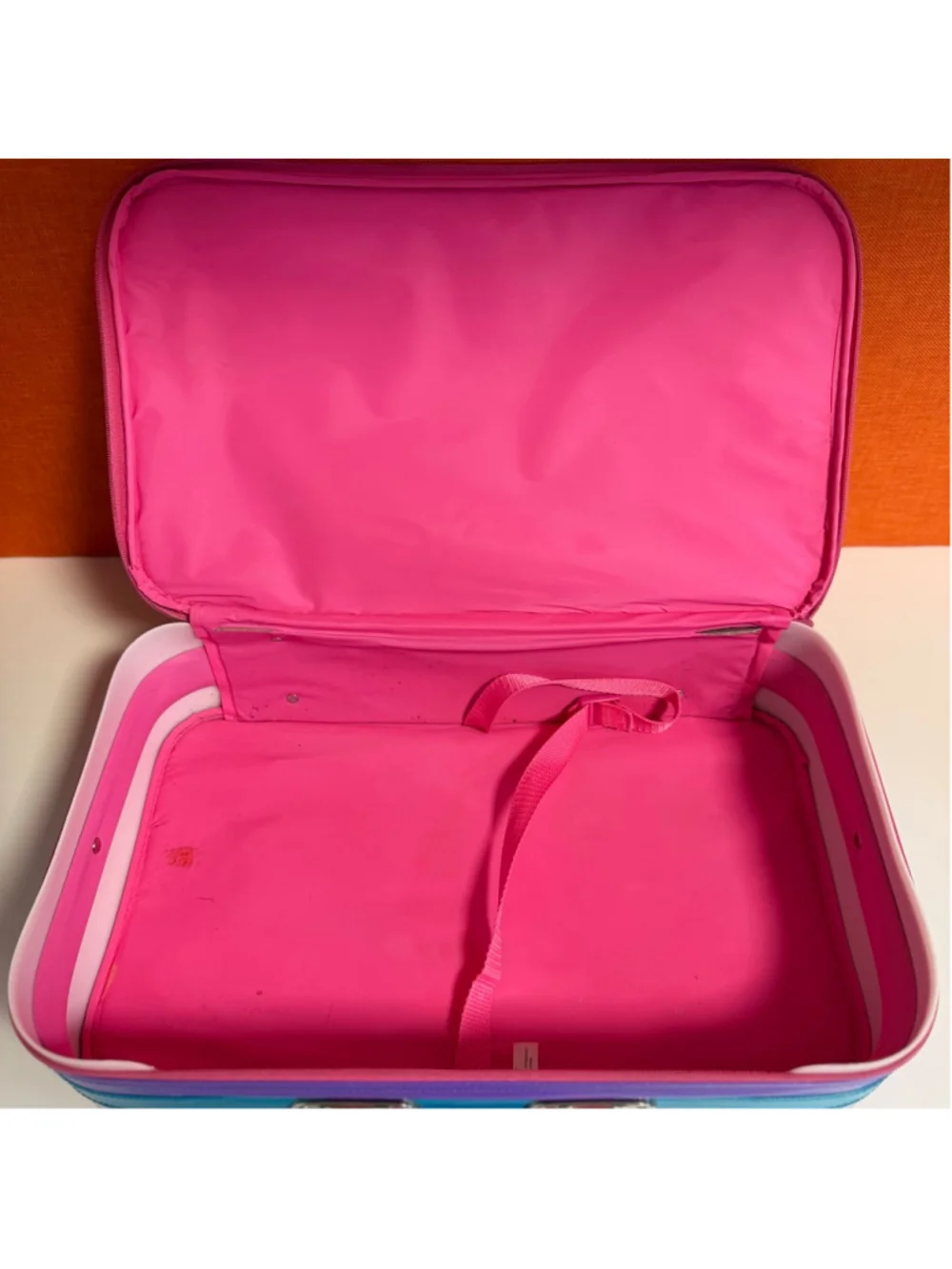 1990s Vintage Disney Beauty and the Beast Bag Suitcase Pink Purple Rare Used